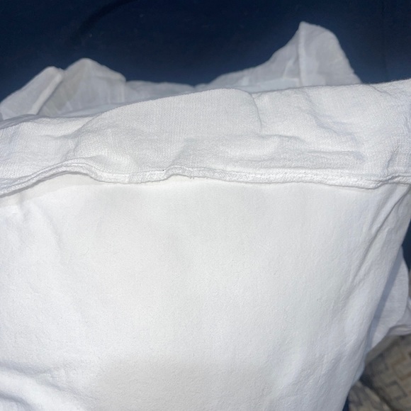 PiuBelle 2 Pck Cotton Euro Sham Filling Polyester White Gauze Ruffled Portugal - Picture 9 of 12